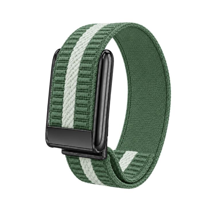 Cinturino per orologio in nylon intrecciato a strisce orizzontali, For WHOOP 5.0 Electrocardiogram, For WHOOP 5.0 Regular