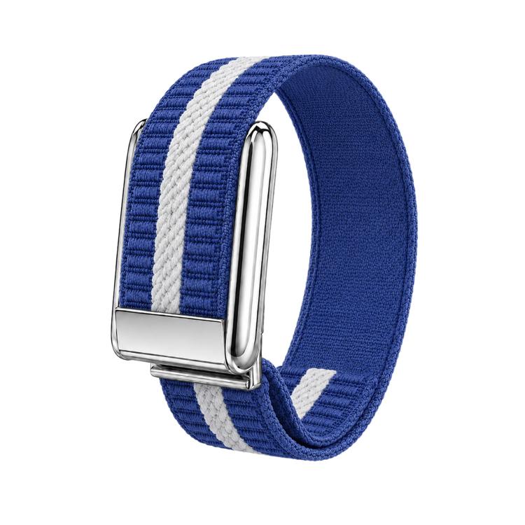 Cinturino per orologio in nylon intrecciato a strisce orizzontali, For WHOOP 5.0 Electrocardiogram, For WHOOP 5.0 Regular