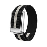 Cinturino per orologio in nylon intrecciato a strisce orizzontali, For WHOOP 5.0 Electrocardiogram, For WHOOP 5.0 Regular