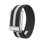 Cinturino per orologio in nylon intrecciato a strisce orizzontali, For WHOOP 5.0 Electrocardiogram, For WHOOP 5.0 Regular