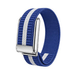 Cinturino per orologio in nylon intrecciato a strisce orizzontali, For WHOOP 5.0 Electrocardiogram, For WHOOP 5.0 Regular