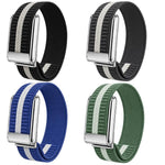 Cinturino per orologio in nylon intrecciato a strisce orizzontali, For WHOOP 5.0 Electrocardiogram, For WHOOP 5.0 Regular