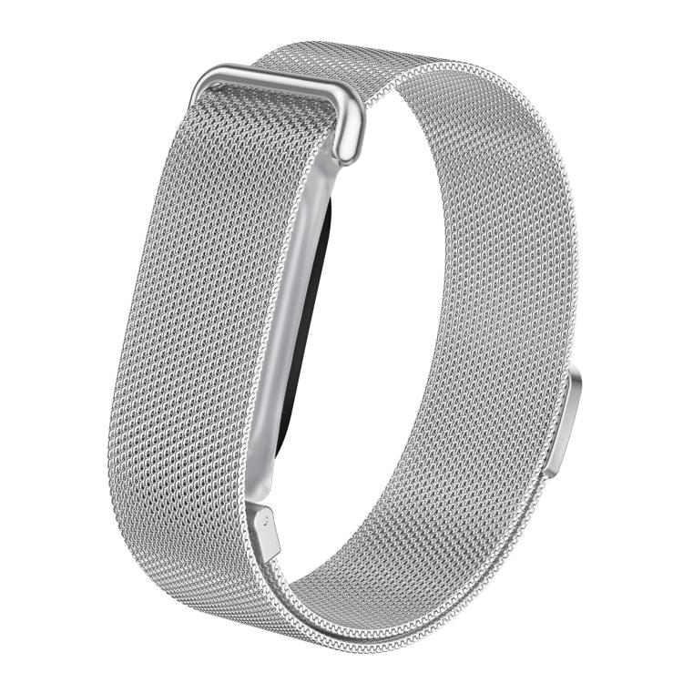 Cornice integrata in plastica trasparente satinata, cinturino milanese in acciaio inossidabile., For Google Fitbit Air