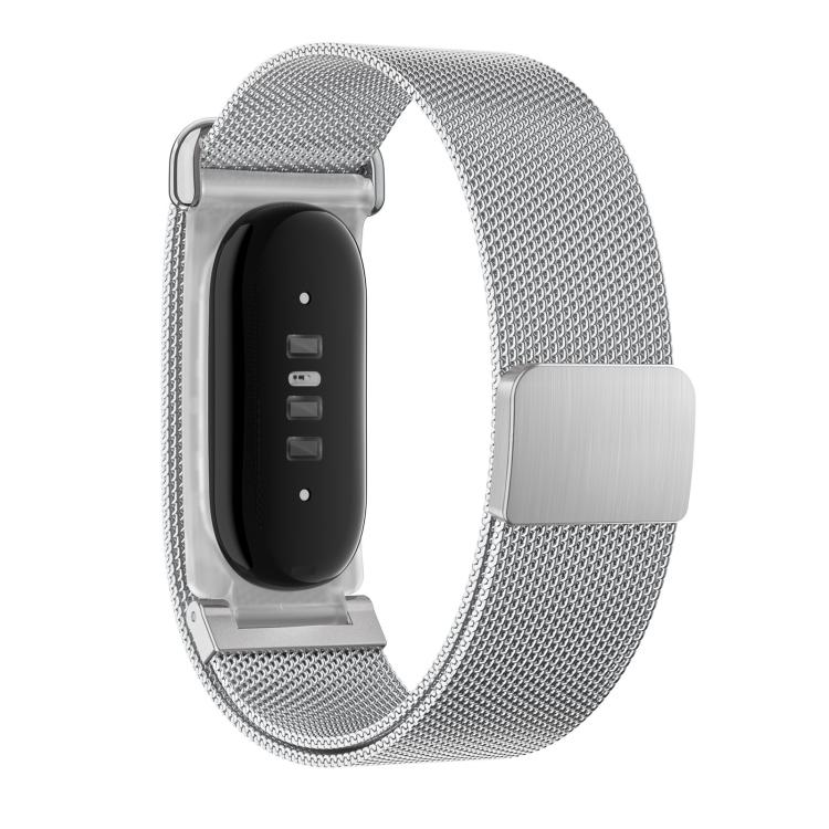 Cornice integrata in plastica trasparente satinata, cinturino milanese in acciaio inossidabile., For Google Fitbit Air