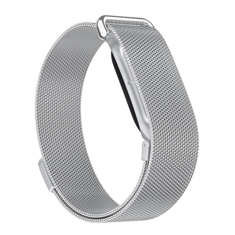 Cornice integrata in plastica trasparente satinata, cinturino milanese in acciaio inossidabile., For Google Fitbit Air