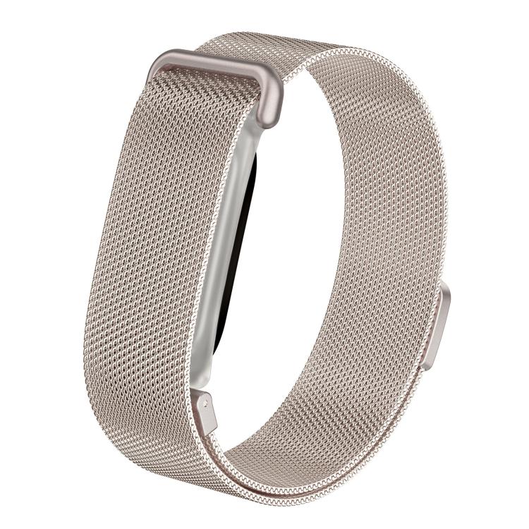 Cornice integrata in plastica trasparente satinata, cinturino milanese in acciaio inossidabile., For Google Fitbit Air