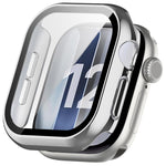 Custodia protettiva per orologio con pellicola temperata integrata in PC., For Apple Watch Series 12 46mm, For Apple Watch Series 12 42mm
