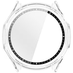 Custodia protettiva per orologio in PC con pellicola temperata integrata, stile a scala,, For Honor Watch 6 / 6 Plus