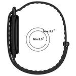 Cinturino per orologio in silicone con fibbia in metallo e texture ondulata., For Google Fitbit Air