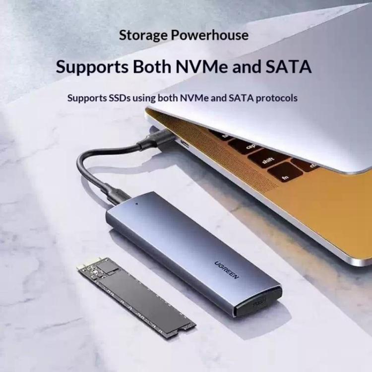 Box SSD M.2 UGREEN CM578 NVMe/SATA USB-C 10Gbps - immagine 3
