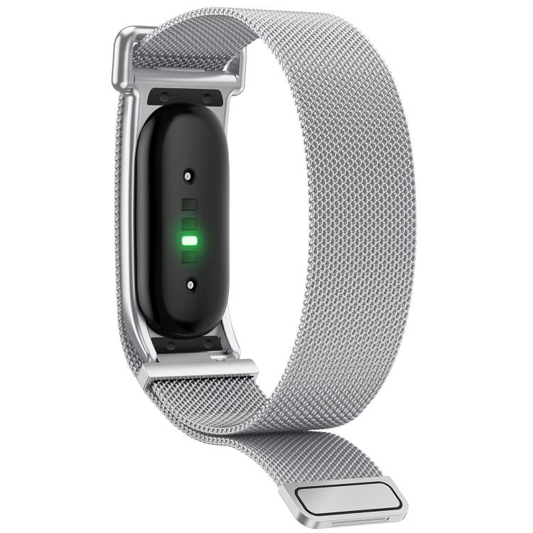 Cassa in metallo, cinturino in acciaio inossidabile con chiusura magnetica milanese integrata., For Google Fitbit Air