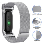 Cassa in metallo, cinturino in acciaio inossidabile con chiusura magnetica milanese integrata., For Google Fitbit Air