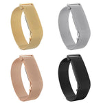Cassa in metallo, cinturino in acciaio inossidabile con chiusura magnetica milanese integrata., For Google Fitbit Air