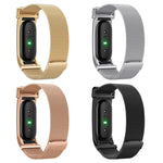 Cassa in metallo, cinturino in acciaio inossidabile con chiusura magnetica milanese integrata., For Google Fitbit Air