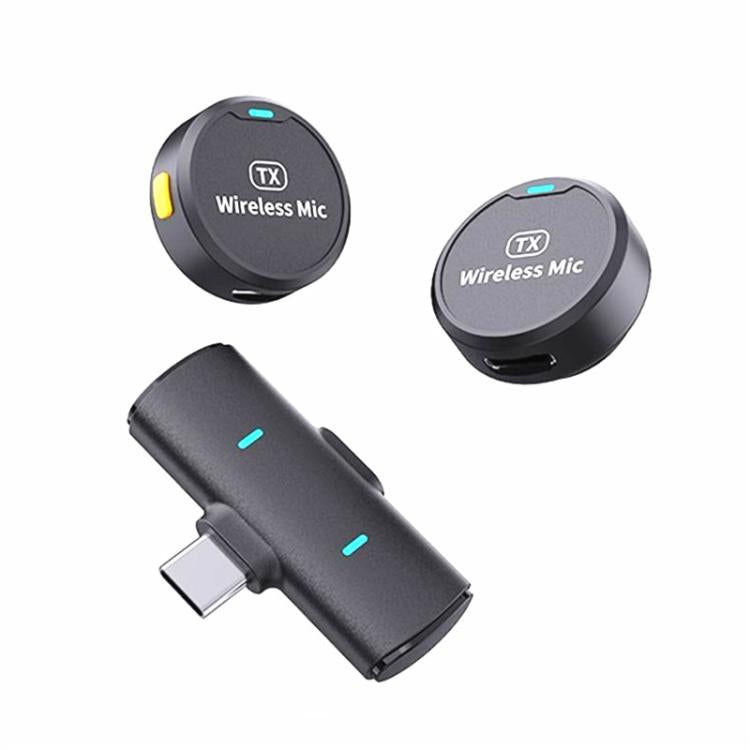 Microfono lavalier wireless DS-LSM1 doppio con ricevitore USB-C - immagine 2