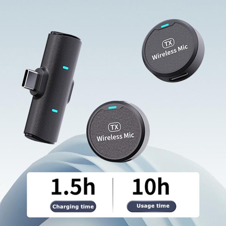 Microfono lavalier wireless DS-LSM1 doppio con ricevitore USB-C - immagine 7