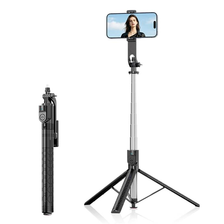 Treppiede selfie estensibile 2,08 m con telecomando Bluetooth K52