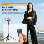 Treppiede selfie estensibile 2,08 m con telecomando Bluetooth K52