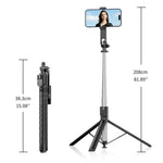 Treppiede selfie estensibile 2,08 m con telecomando Bluetooth K52