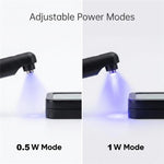 AL93 Lampada UV wireless da 1W per la polimerizzazione delle ciglia con pedale, ideale per extension ciglia., US Plug, EU Plug, UK Plug, AU Plug