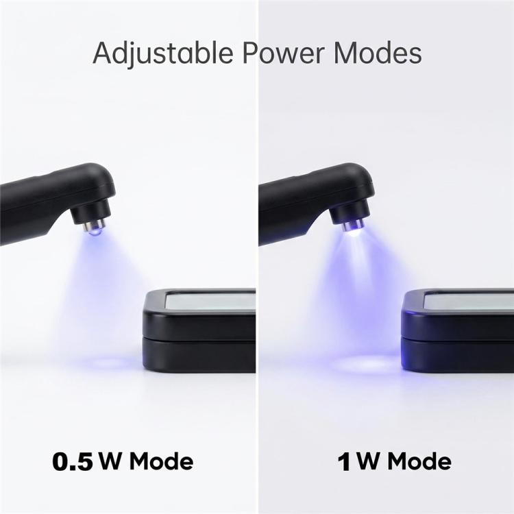 AL93 Lampada UV wireless da 1W per la polimerizzazione delle ciglia con pedale, ideale per extension ciglia., US Plug, EU Plug, UK Plug, AU Plug