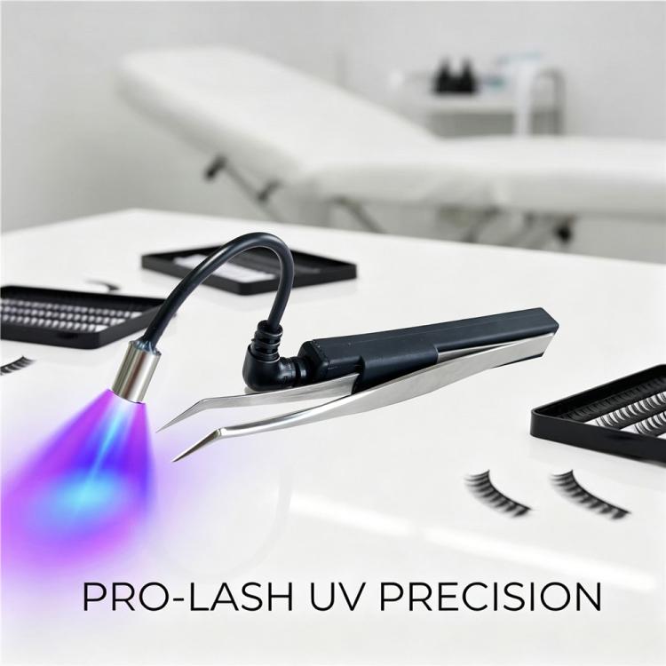 AL93 Lampada UV wireless da 1W per la polimerizzazione delle ciglia con pedale, ideale per extension ciglia., US Plug, EU Plug, UK Plug, AU Plug