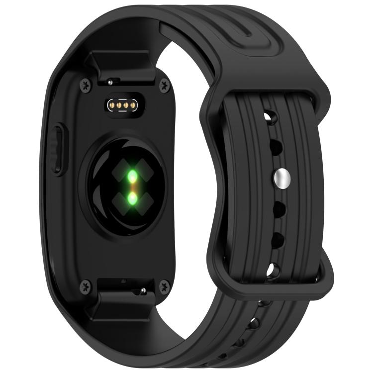 Cinturino per orologio in silicone tinta unita con fibbia a farfalla., For Garmin CIRQA Smart Band