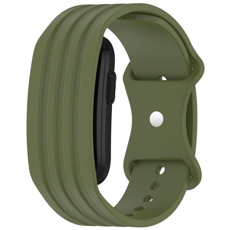 Cinturino per orologio in silicone tinta unita con fibbia a farfalla., For Garmin CIRQA Smart Band