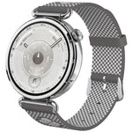Cinturino per orologio in nylon a maglia senza cuciture con stampa floreale., 18mm