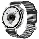 Cinturino per orologio in nylon a maglia senza cuciture con stampa floreale., 18mm