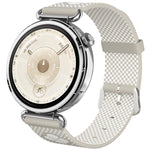 Cinturino per orologio in nylon a maglia senza cuciture con stampa floreale., 18mm
