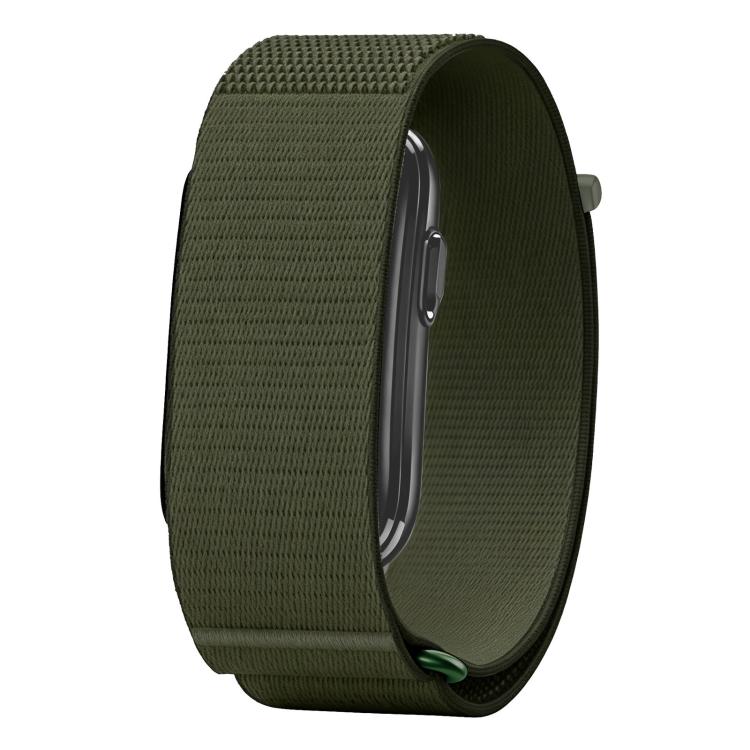Cinturino per orologio in nylon con chiusura a strappo., For Garmin CIRQA Smart Band