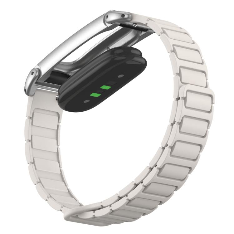 Cassa in metallo, cinturino ibrido magnetico in silicone a forma di I, cinturino per orologio, For Google Fitbit Air