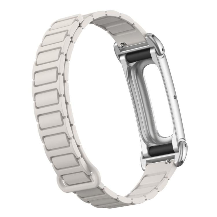 Cassa in metallo, cinturino ibrido magnetico in silicone a forma di I, cinturino per orologio, For Google Fitbit Air