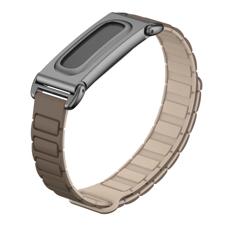 Cassa in metallo, cinturino ibrido magnetico in silicone a forma di I, cinturino per orologio, For Google Fitbit Air