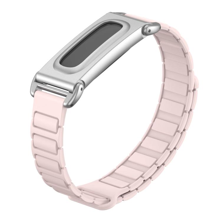 Cassa in metallo, cinturino ibrido magnetico in silicone a forma di I, cinturino per orologio, For Google Fitbit Air