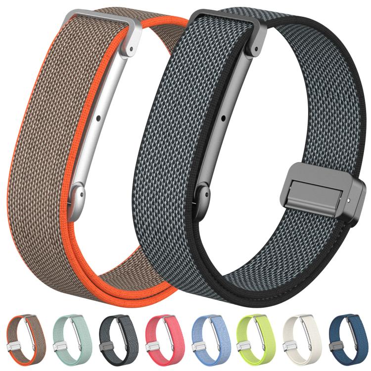 Cassa in metallo, fibbia magnetica ibrida, cinturino elastico in nylon., For Google Fitbit Air