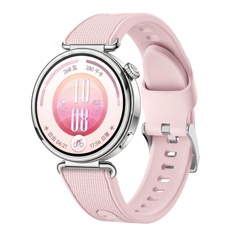 Cinturino per orologio in silicone bicolore con trama intrecciata., 18mm