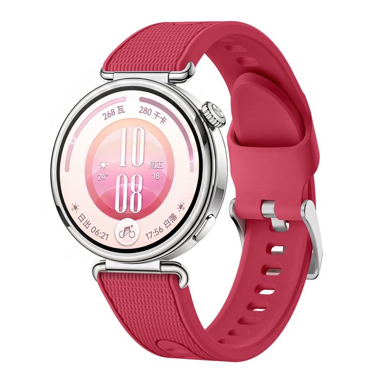 Cinturino per orologio in silicone bicolore con trama intrecciata., 18mm