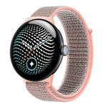 Cinturino per orologio in nylon intrecciato con chiusura a strappo., For Google Pixel Watch 5 / 4 / 3 45mm