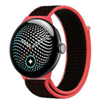 Cinturino per orologio in nylon intrecciato con chiusura a strappo., For Google Pixel Watch 5 / 4 / 3 45mm