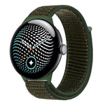 Cinturino per orologio in nylon intrecciato con chiusura a strappo., For Google Pixel Watch 5 / 4 / 3 45mm