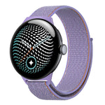 Cinturino per orologio in nylon intrecciato con chiusura a strappo., For Google Pixel Watch 5 / 4 / 3 45mm