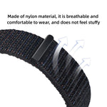 Cinturino per orologio in nylon intrecciato con chiusura a strappo., For Google Pixel Watch 5 / 4 / 3 45mm
