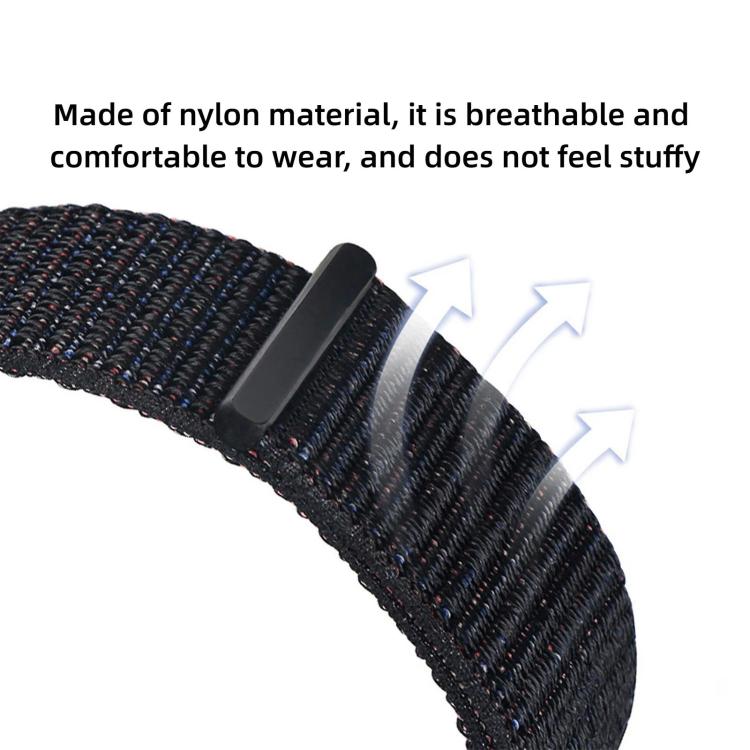 Cinturino per orologio in nylon intrecciato con chiusura a strappo., For Google Pixel Watch 5 / 4 / 3 45mm