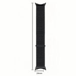 Cinturino per orologio in nylon intrecciato con chiusura a strappo., For Google Pixel Watch 5 / 4 / 3 45mm