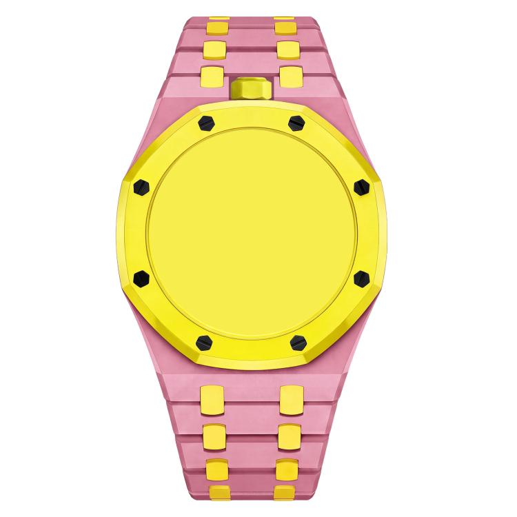 Cinturino in ceramica con chiusura a farfalla in metallo e indicazione delle dodici ore O, con indicazione delle ore 12., For Swatch Royal Pop