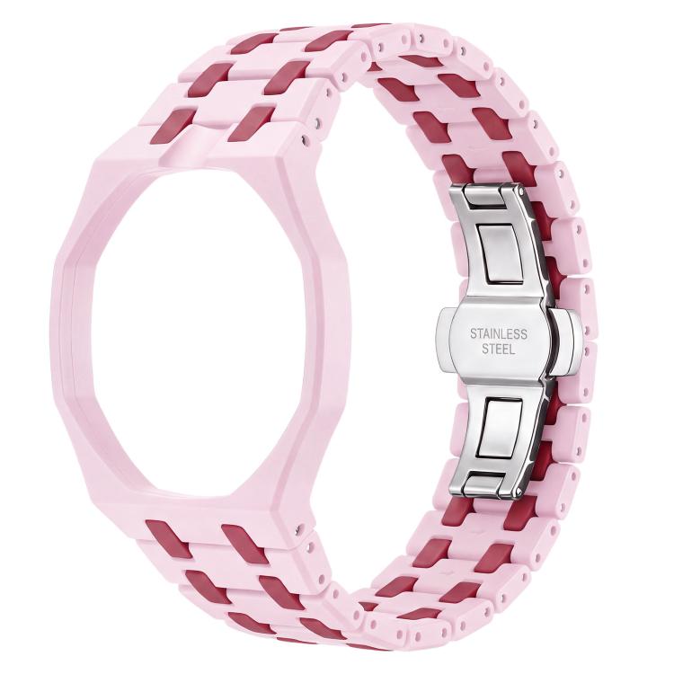 Cinturino in ceramica con chiusura a farfalla in metallo e indicazione delle dodici ore O, con indicazione delle ore 12., For Swatch Royal Pop