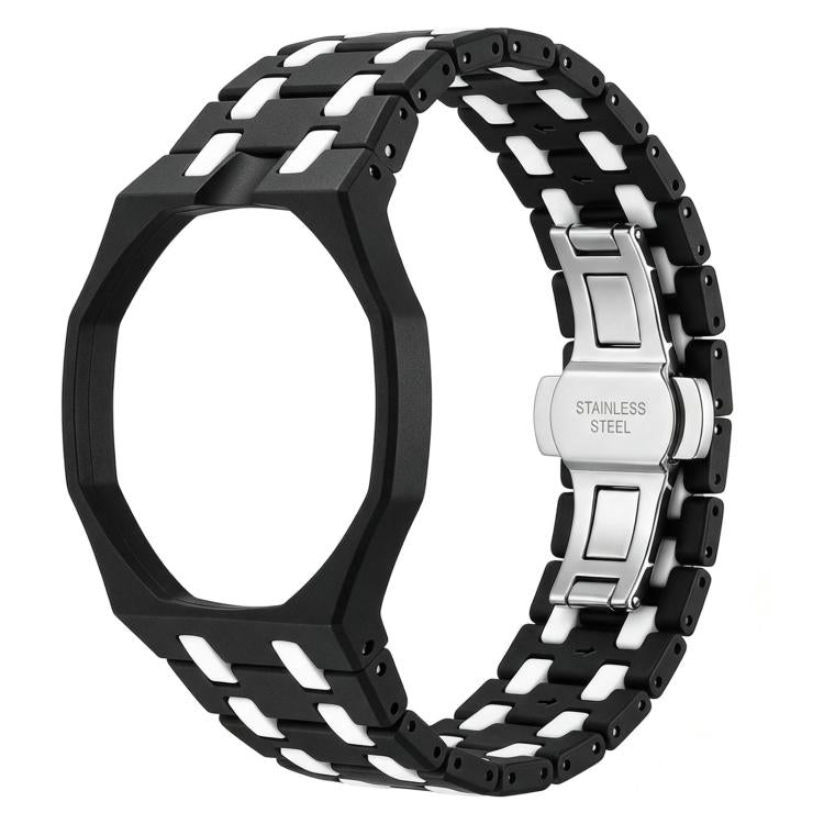 Cinturino in ceramica con chiusura a farfalla in metallo e indicazione delle dodici ore O, con indicazione delle ore 12., For Swatch Royal Pop