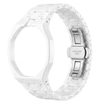 Cinturino in ceramica con chiusura a farfalla in metallo e indicazione delle dodici ore O, con indicazione delle ore 12., For Swatch Royal Pop
